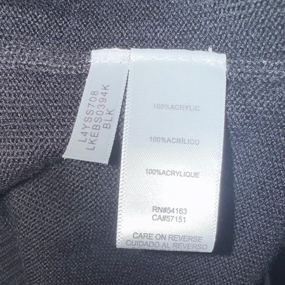 Karl Lagerfeld Paris Womens Black Choupette Graphic Mock Neck Sweater L L4YSS708 - Picture 5 of 8